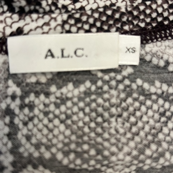 A.L.C. Kati Snake Print Puff Sleeve Top - Picture 6 of 7